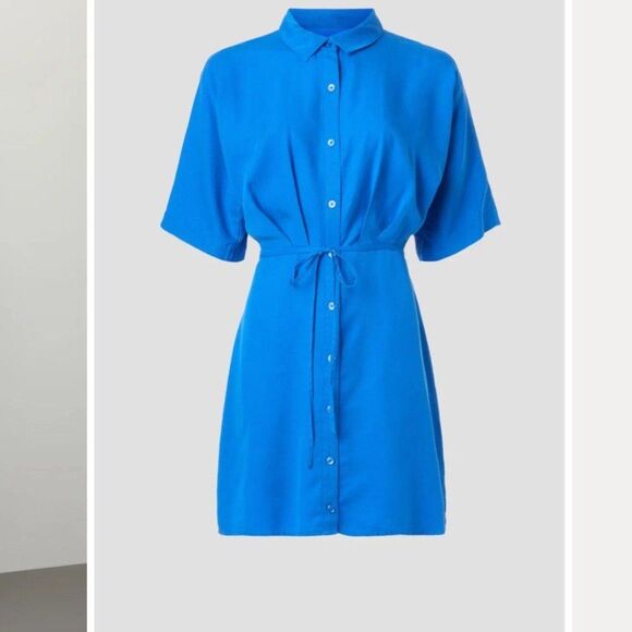 Thakoon Collective Tie Waist Mini Shirt Dress - Picture 3 of 7